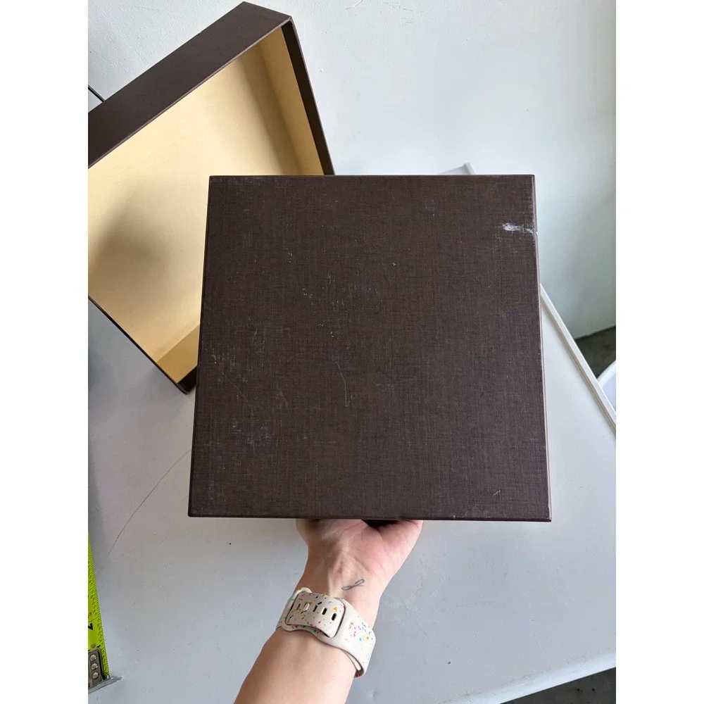 Louis Vuitton Empty Gift Box Brown Square 9.75x9.75x5 Replacement Packaging